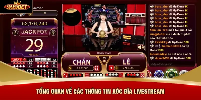 Tổng quan về các thông tin xóc đĩa livestream